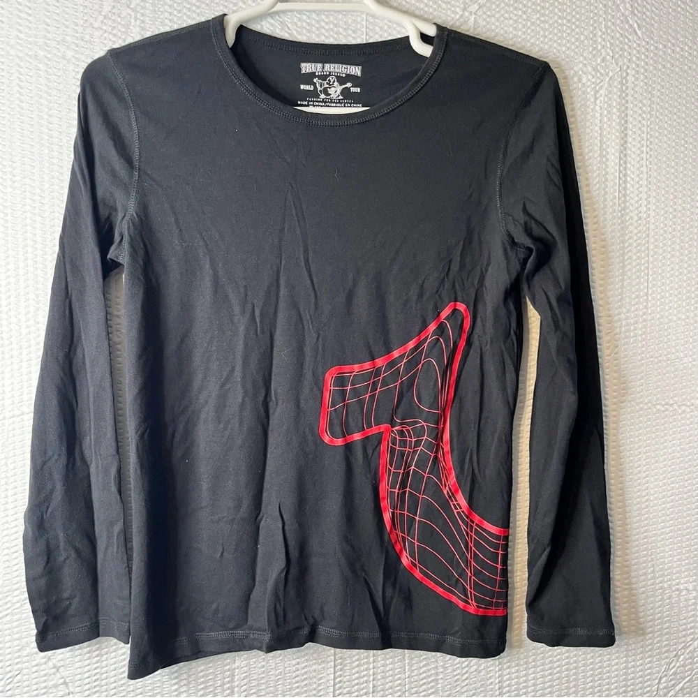 True Religion Long Sleeve Crew Neck Shirt Size XL(18-20)